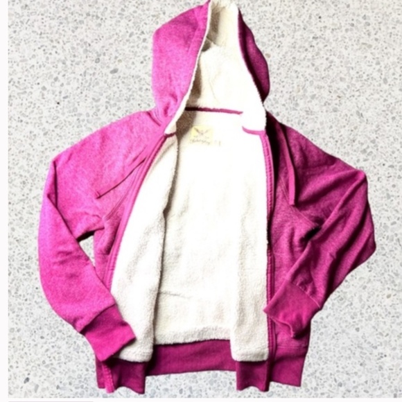 Bright Pink Zip Through Hoodie - Picture 8 of 8